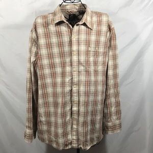 Timberland XL checkered button up shirt